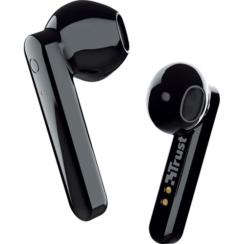 Trust Primo True Wireless Earbud Stereo Earset - Black - Binaural - In-ear - 1000 cm - Bluetooth - 20 Hz to 20 kHz - Elect