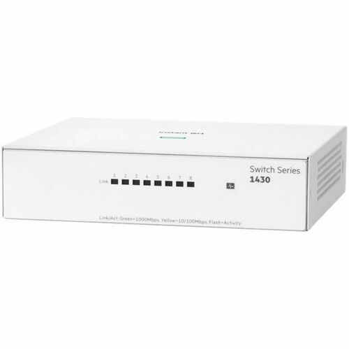 HPE Instant On 1430 8 Anschlüsse Ethernet-Switch - Gigabit-Ethernet - 10/100/1000Base-T - 2 Unterstützte Netzwerkschicht -