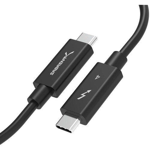 Sabrent Thunderbolt 4 Passive Cable - 3.28 ft Thunderbolt 4 Audio/Video/Data Transfer Cable for Audio/Video Device - 40 Gb
