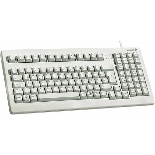 Teclado CHERRY G80-1800 - Cable Conectividad - USB Interfaz - Español - QWERTZ Diseño - Gris claro - Mecánico Llave de con