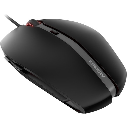CHERRY GENTIX 4K Mouse - USB - Optical - 6 Button(s) - Black - Cable - 3600 dpi - Scroll Wheel - Small/Large Hand/Palm Siz