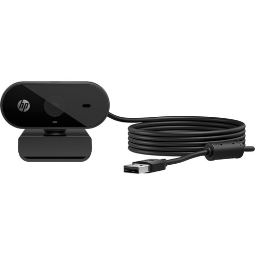 HP 325 Webcam - USB Type A - 1920 x 1080 Video - 66° Angle - Microphone - Notebook, Monitor