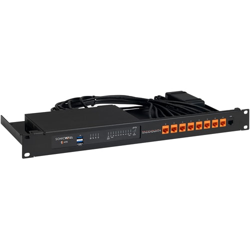 RACKMOUNT.IT SW-Rack RM-SW-T10 1U Rack-mountable Rack Shelf for Networking, Firewall - 482.60 mm Rack Width - Jet Black