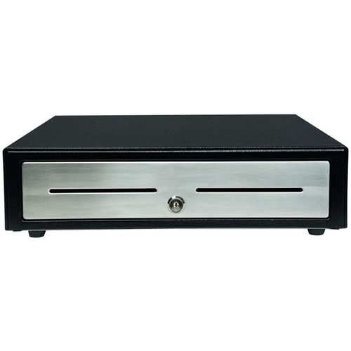 Star Micronics Choice CD4-1416BKSS48 Cash Drawer - 4 Bill - 8 Coin - Printer Driven - Stainless Steel - Black - 109.2 mm H