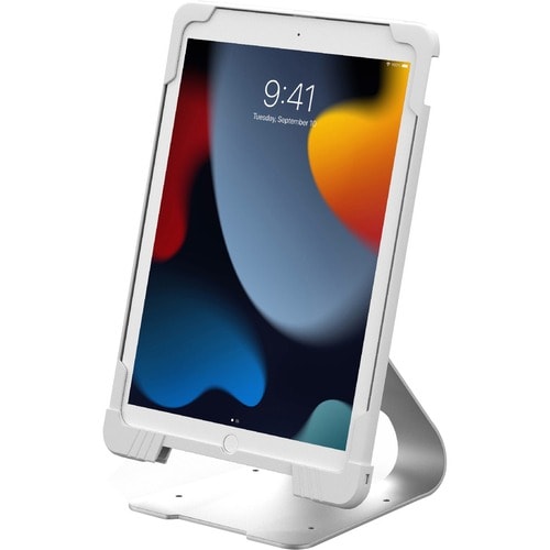 CTA Digital Anti-Theft Security Case with Stand for iPad 5th-9th Gen, iPad Air 1-3 & iPad Pro 9.7 and 10.5 (White) - Up to