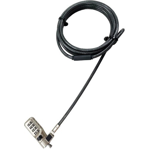 Dicota Kabelschloss Für Notebook, Projektor, Drucker - 2 m Kabel - Zurücksetzbar - 4 Ziffern - Kombinationsschloss - Anthr