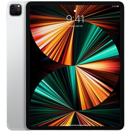 Apple iPad Pro (5th Generation) A2462 平板 - 32.8 cm (12.9") 全高清+ - Apple M1 - 8 GB - 512 GB 存储 - 5G - 银 - 八核（8 核） - 2732 x 
