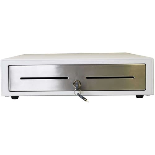 Star Micronics Choice CD4-1416WTSS48 Cash Drawer - 4 Bill - 8 Coin - Printer Driven - Aço inoxidável - Branco - 109.2 mm A