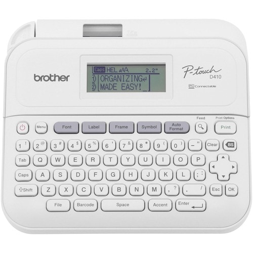 Brother P-touch Home / Office Advanced Connected Label Maker with Case PTD410VP - Brother P-touch Home / Office Advanced C