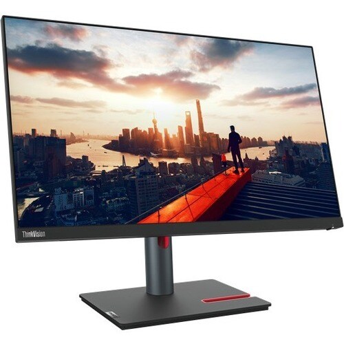Moniteur LCD Lenovo ThinkVision P24h-30 24" Class Webcam WQHD - 16:9 - Noir corbeau - 60,5 cm (23,8") Viewable - Technolog