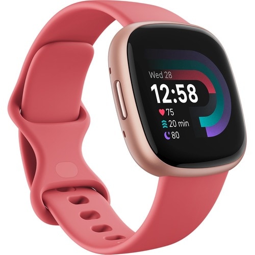 Fitbit Versa 4 FB523 Smart Watch - Heart Rate Monitor, Pulse Oximeter Sensor - Phone, Text Messaging, Sleep Monitor, Smart