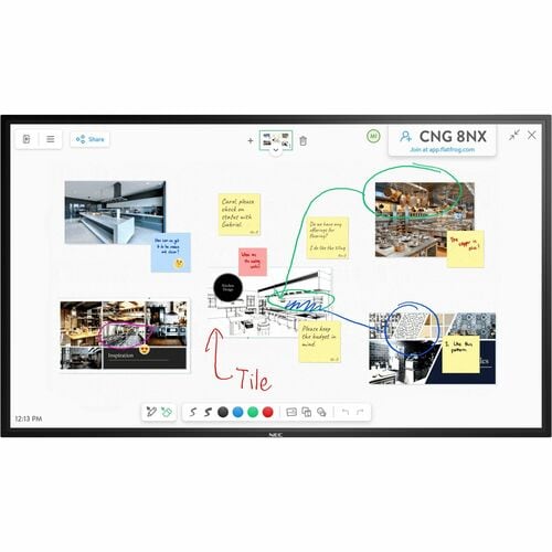 Sharp NEC Display MultiSync M551 139.7 cm (55") 4K UHD LCD Collaboration Display - InGlass - Touchscreen - 16:9 Aspect Rat