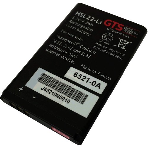 GTS Batterie - Lithium-Ionen (Li-Ionen) - für Sled für Smart-Geräte - Aufladbarer Akku - 3.7 V - 1150 mAh - 4,30 Wh Shelf 