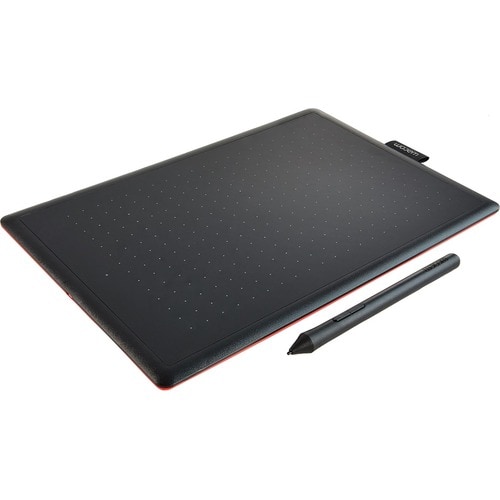 Wacom One by CTL-672 Tableta gráfica - 2540 lpi - Cable - Negro, Rojo - 216mm x 135mm Active Area - 2048 Nivel de presión 