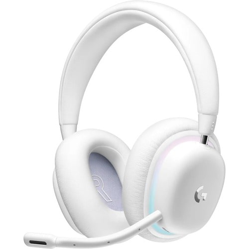 Logitech G735 Kabellos Kopfbügel Stereo Gaming Headset - Weiß - Binaural - Geschlossen - 20 Hz bis 20 kHz Frequenzgang - 2