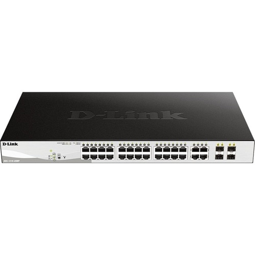 D-Link DGS-1210 DGS-1210-28MP 24 Ports Manageable Ethernet Switch - Gigabit Ethernet - 10/100/1000Base-T, 1000Base-X - 2 L