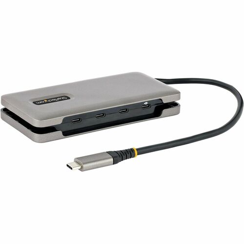 StarTech.com 4-Port USB-C Hub, USB 3.2 Gen 2, 10Gbps, 100W Power Delivery Pass-Through, 12.6in (32cm) Cable, Portable USB 