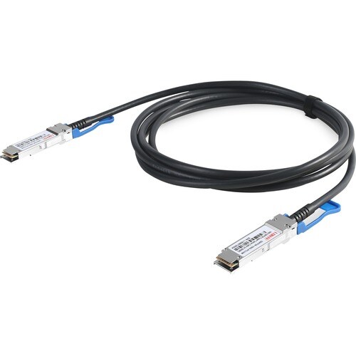 Digitus 3 m Zweiadrig Netzwerkkabel für Schalter, Netzwerkgerät - 1 / Pack - Zweiter Anschluss: 1 x SFF-8665 QSFP28 Networ