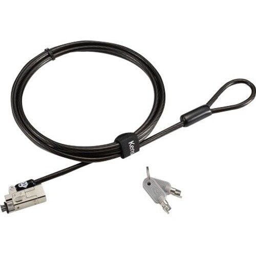 Kensington Slim NanoSaver Cable Lock For Notebook - 1.80 m Cable - Master Keyed Lock - Carbon Steel - For Notebook