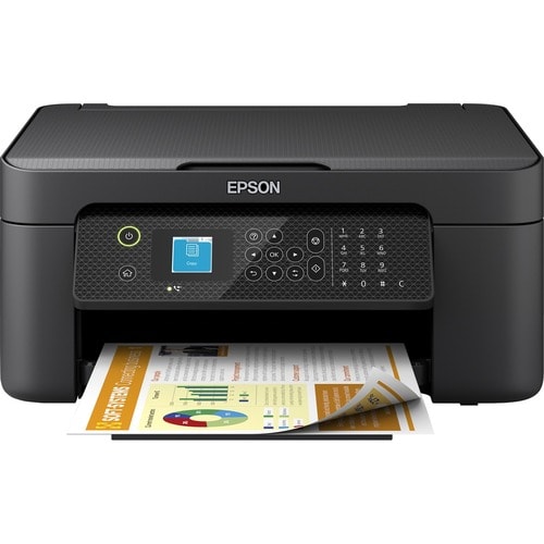 Impresora de inyección de tinta multifunción Epson WorkForce WF-2910DWF Inalámbrico - Color - Copiadora/Fax/Impresora/Escá