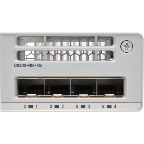 Module d'extension Cisco Catalyst C9200-NM-4G - Pour Réseau de Données - Gigabit Ethernet - 1000Base-X - 4 x Slots d'exten