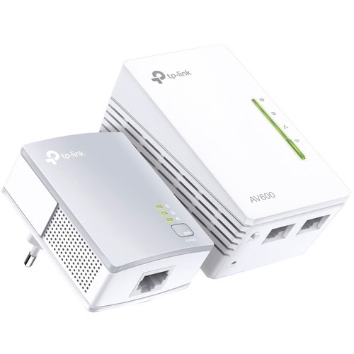 Adaptateur de réseau powerLine - TP-Link TL-WPA4220 - 2 x Réseau (RJ-45) - 500 Mbit/s PowerLine - 300 m Distance tolérée -