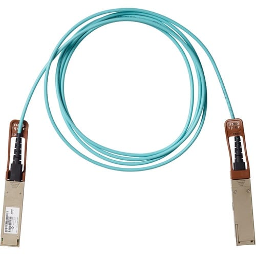 Cisco 3 m Fibre Optic Network Cable for Network Device - First End: 1 x QSFP Network - Second End: 1 x QSFP Network - 100 