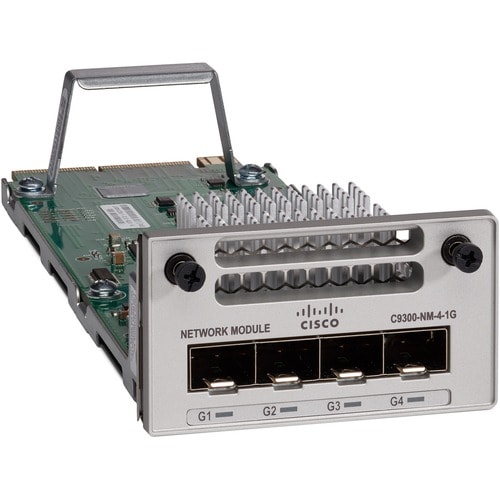 Cisco Network Module - 4 x 1000Base-T Network - 1 - For Data Networking - Twisted PairGigabit Ethernet - 1000Base-T - Plug