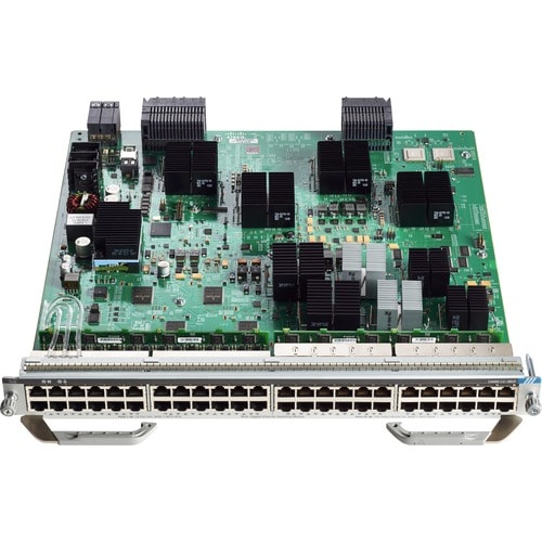 Cisco C9400-LC-48UX Expansion Module - 24 x RJ-45 10GBase-T UPoE LAN, 24 x RJ-45 10/100/1000Base-T UPoE LAN - For Data Net
