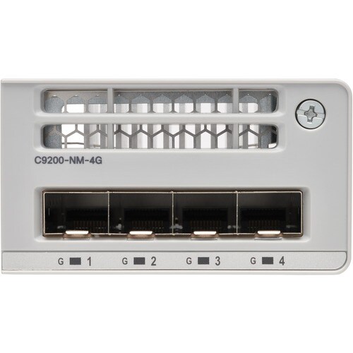 Cisco Catalyst C9200-NM-4G Expansion Module - For Data Networking - Gigabit Ethernet - 1000Base-X - 4.0 x Expansion Slots