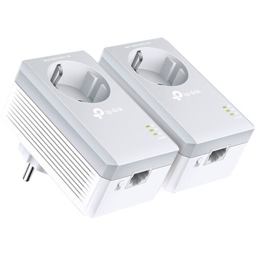 Adattatore Powerline Network - TP-Link TL-PA4010PKIT - 2 - 1 x Rete (RJ-45) - 500 Mbit/s Powerline - 300 m Supporto a dist