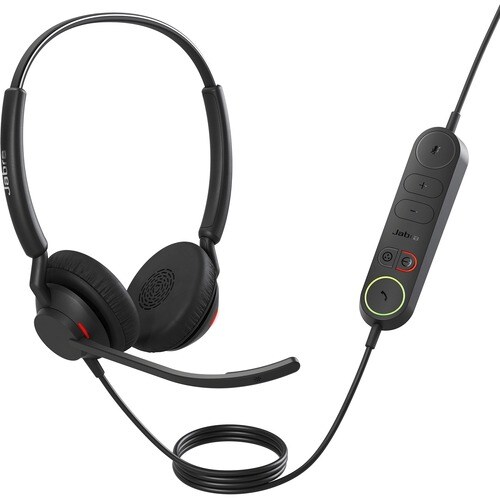 Jabra Engage 40 Wired On-ear Stereo Headset - Black - Binaural - Ear-cup - 50 Hz to 20 kHz - USB Type C