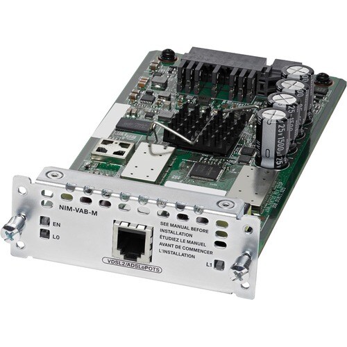 Cisco WAN Module - 1 x RJ-11 VDSL2 WAN - For Wide Area Network - Multi-modeADSLoPOTS, ADSL2+, VDSL2
