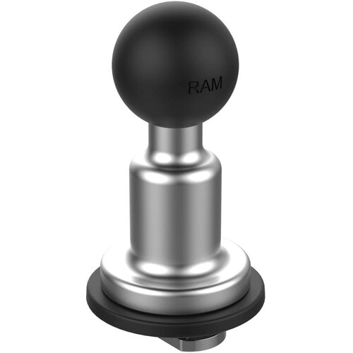 RAM Mounts Mounting Ball for Mounting Rail - 2 lb Load Capacity - Marine-grade Aluminum, Stainless Steel, Rubber