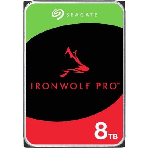 Seagate IronWolf Pro ST8000NT001 8 TB Hard Drive - 3.5" Internal - SATA (SATA/600) - Conventional Magnetic Recording (CMR)