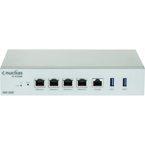 D-Link Nuclias DBG-2000 Router - 4 Ports - Management Port - Gigabit Ethernet - IEEE 802.3u, IEEE 802.3ab, IEEE 802.3x, IE