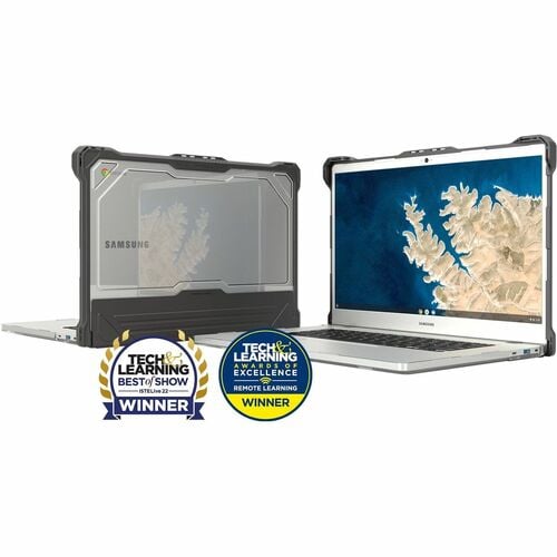MAXCases Extreme Shell-L Rugged New Case for Samsung Chromebook, Notebook - Textured Grip - Black - Impact Resistant, Scra
