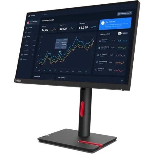 Lenovo ThinkVision T22i-30 22" Class Full HD LCD Monitor - 16:9 - Raven Black - 54.6 cm (21.5") Viewable - In-plane Switch