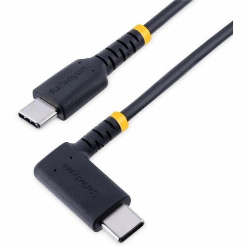 StarTech.com 6ft (2m) USB C Charging Cable Right Angle, 60W PD 3A, Heavy Duty Fast Charge USB-C Cable, Durable Rugged Aram