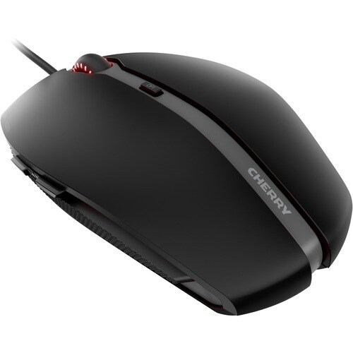 Mouse CHERRY GENTIX 4K - USB - Ottico - 6 Pulsante(i) - Nero - Cavo - 3600 dpi - Rotella di scorrimento - Piccolo/grande D