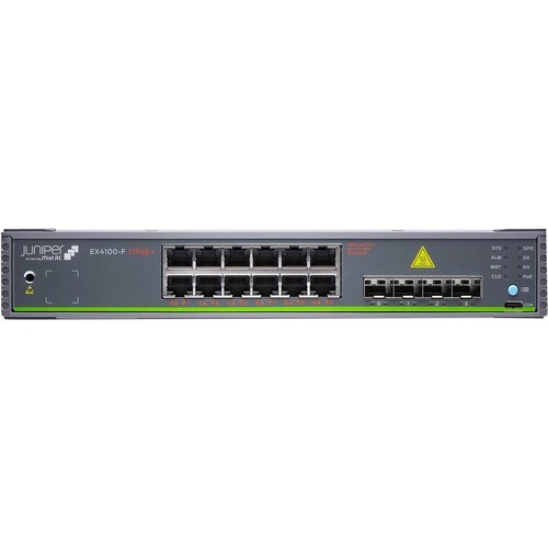Juniper EX4100-F EX4100-F-12P 12 Anschlüsse Verwaltbar Ethernet-Switch - Gigabit-Ethernet, 10 Gigabit Ethernet - 10/100/10