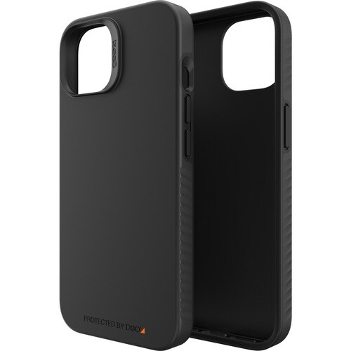 gear4 Rio Hülle für Apple iPhone 14 Smartphone - Strukturierte Griffflächen - Schwarz - Softtouch, Texturiert - Sturzsiche