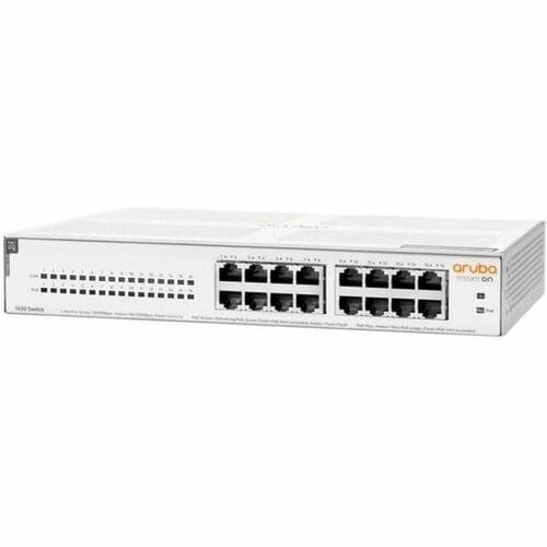 HPE Instant On 1430 16.0 Ports Ethernet Switch - Gigabit Ethernet - 10/100/1000Base-T - 2 Layer Supported - 147 W Power Co