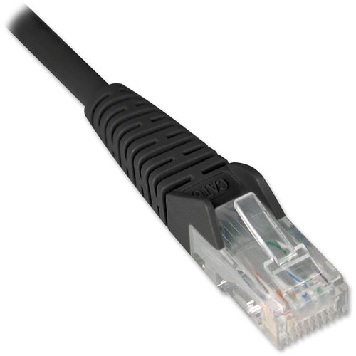 Tripp Lite 14ft Cat6 Gigabit Snagless Molded Patch Cable RJ45 M/M Black 14' - 14 ft Category 6 Network Cable for Network D
