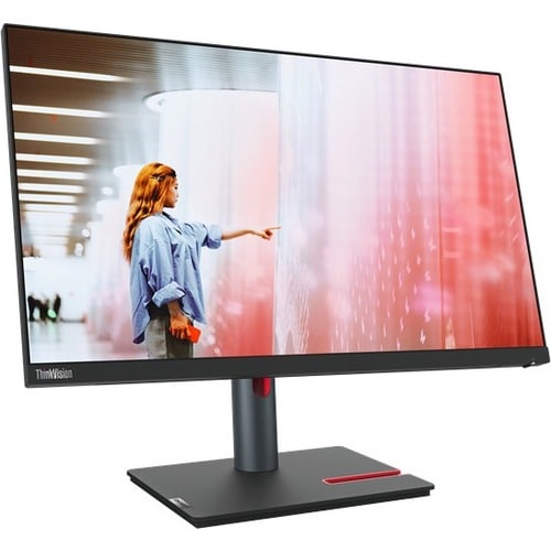 Lenovo ThinkVision P24q-30 24" Class Webcam WQHD LCD Monitor - 16:9 - Raven Black - 60.5 cm (23.8") Viewable - In-plane Sw