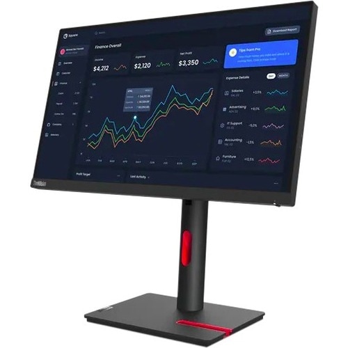 Lenovo ThinkVision T22i-30 22" Class Full HD LCD Monitor - 16:9 - Raven Black - 54.6 cm (21.5") Viewable - In-plane Switch