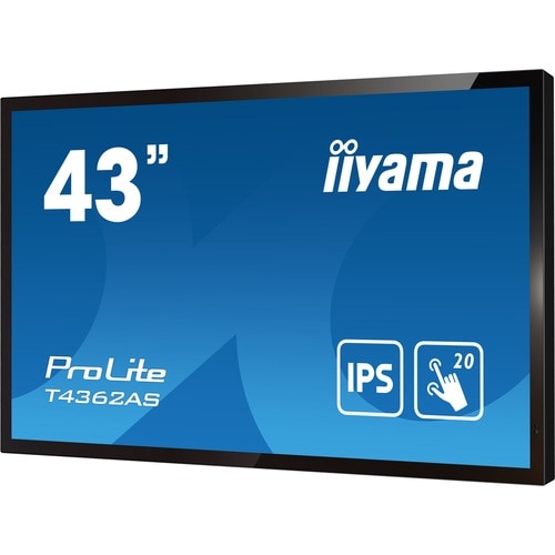 Écran tactile LCD iiyama ProLite T4362AS-B1 43" Class - 16:9 8 ms - 108 cm (42,5") Viewable - Dalle à Technologie Capaciti