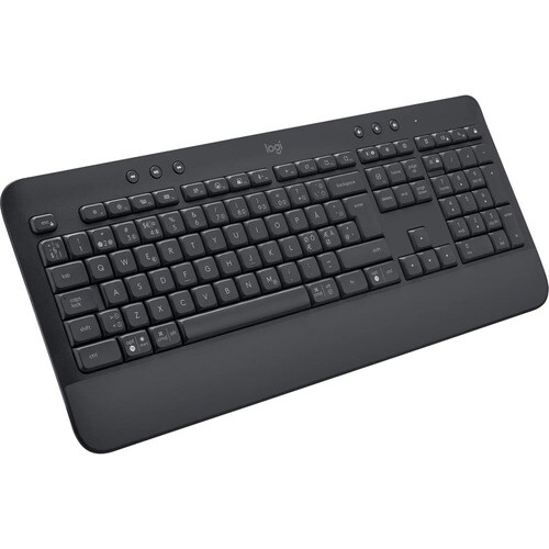Logitech Signature K650 Keyboard - Wireless Connectivity - Danish, Norwegian, Swedish, Finnish - QWERTY Layout - Graphite 
