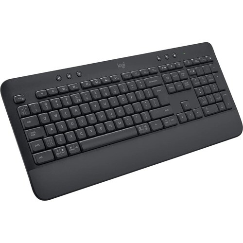 Logitech Signature K650 Keyboard - Wireless Connectivity - English (US) - QWERTY Layout - Graphite Grey - Bluetooth/RF - 5
