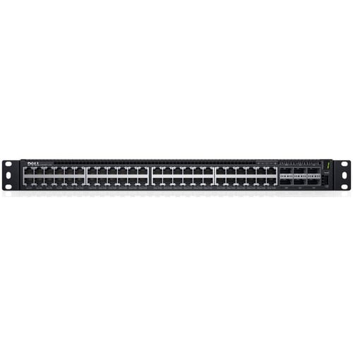 Dell EMC Switch S4148T-ON 1U 48 x 10Gbase-T 4 x QSFP28 2 x QSFP+ PSU to IO 2 PSU OS10